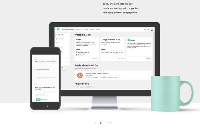 YunoJuno platform
