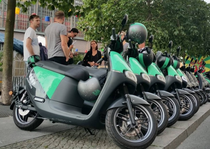 The Coup fleet lined up on a Berlin street